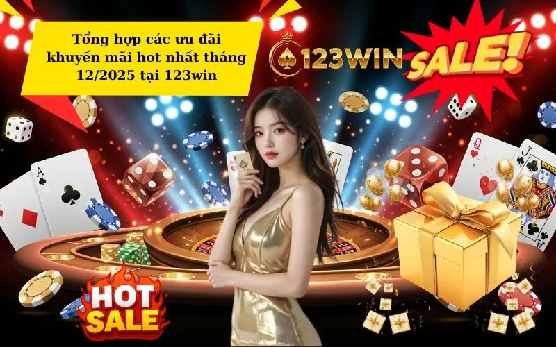 Tổng hợp các ưu đãi khuyến mãi hot nhất tháng 12/2025 tại 123win